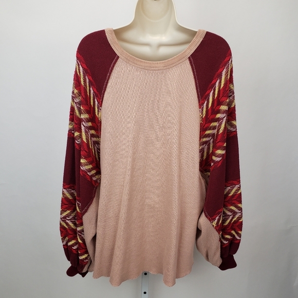 Free People We The Free Rainbow Dreams Top in Arizona Sands size medium - Picture 5 of 10